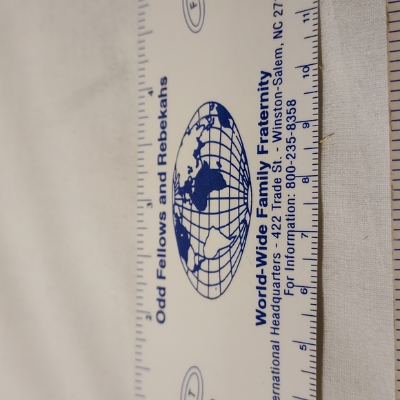 Vintage 2014 IOOF Plastic Paper Ruler Living Legacy Program Ruler Set of Two - Picture 2 of 6